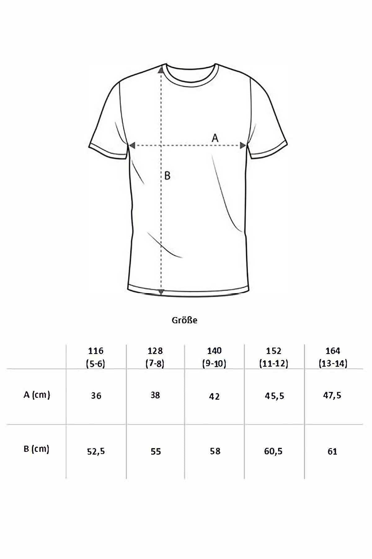 Jungen T-Shirt Rundhals Bügelfrei