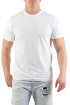 Herren Basic T-Shirt Rundhals Sunset