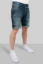 Herren kurze Jeans Hose Bermuda, Haka