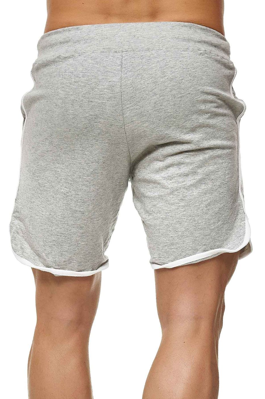 Herren kurze Hose aus reiner Baumwolle in Grau