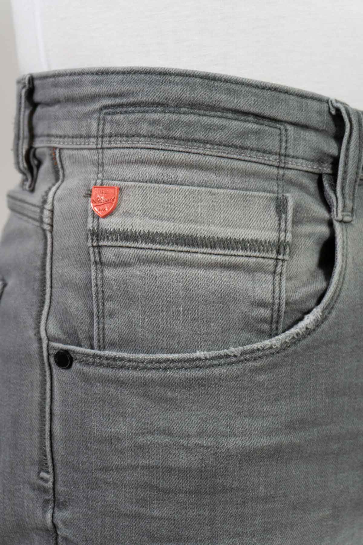 Herren kurze Jeans Hose Bermuda, Haka