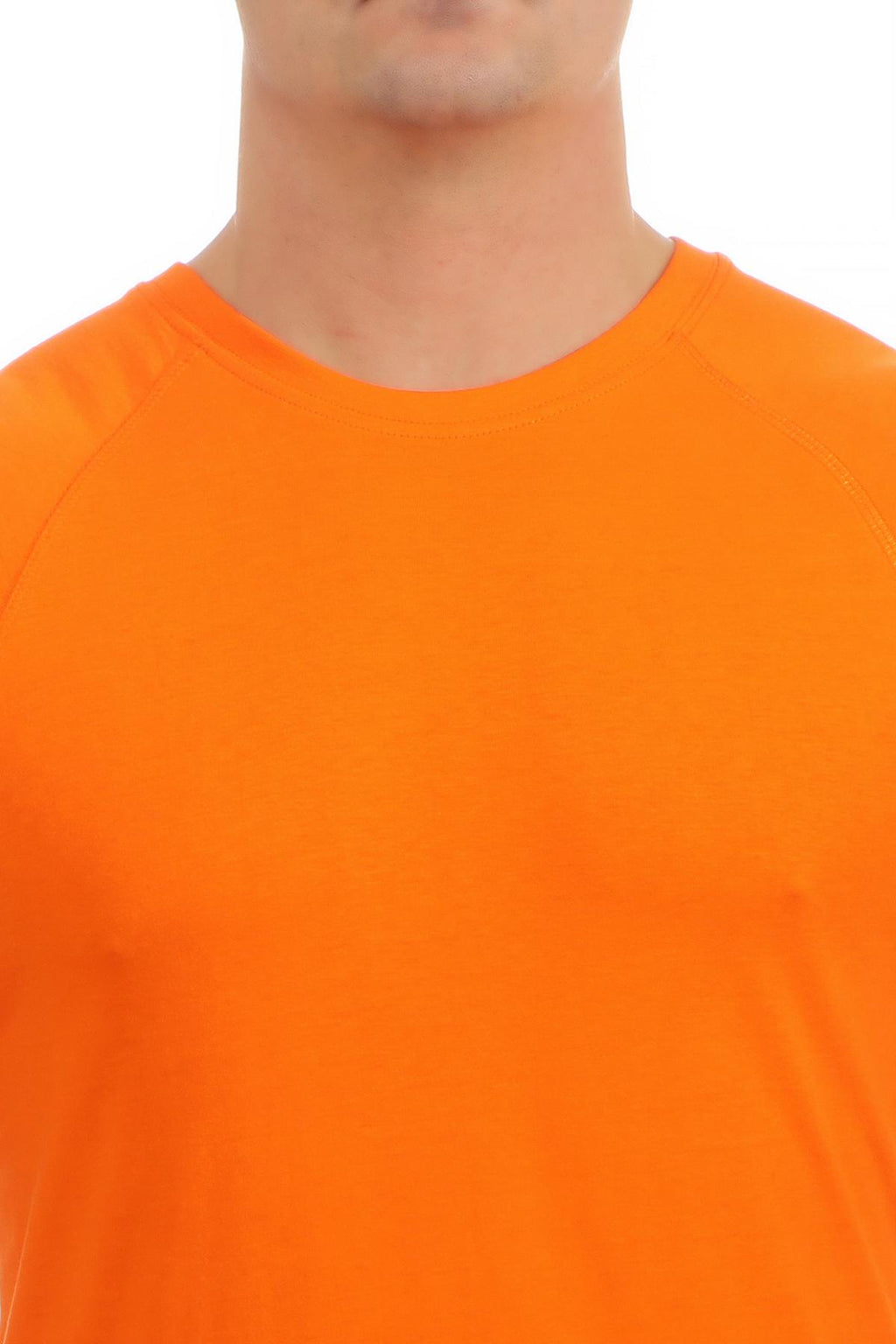 Happy Size Shirt mit Rundhalsausschnitt in Orange