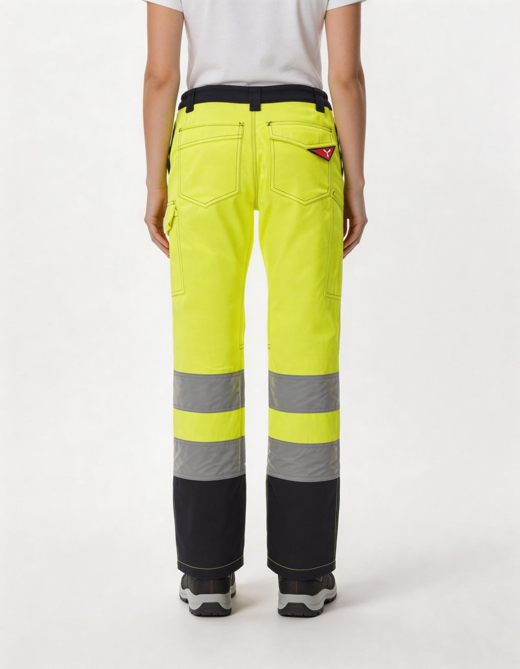 Damen Warnschutzhose Arbeitshose Orange / Gelb Charter