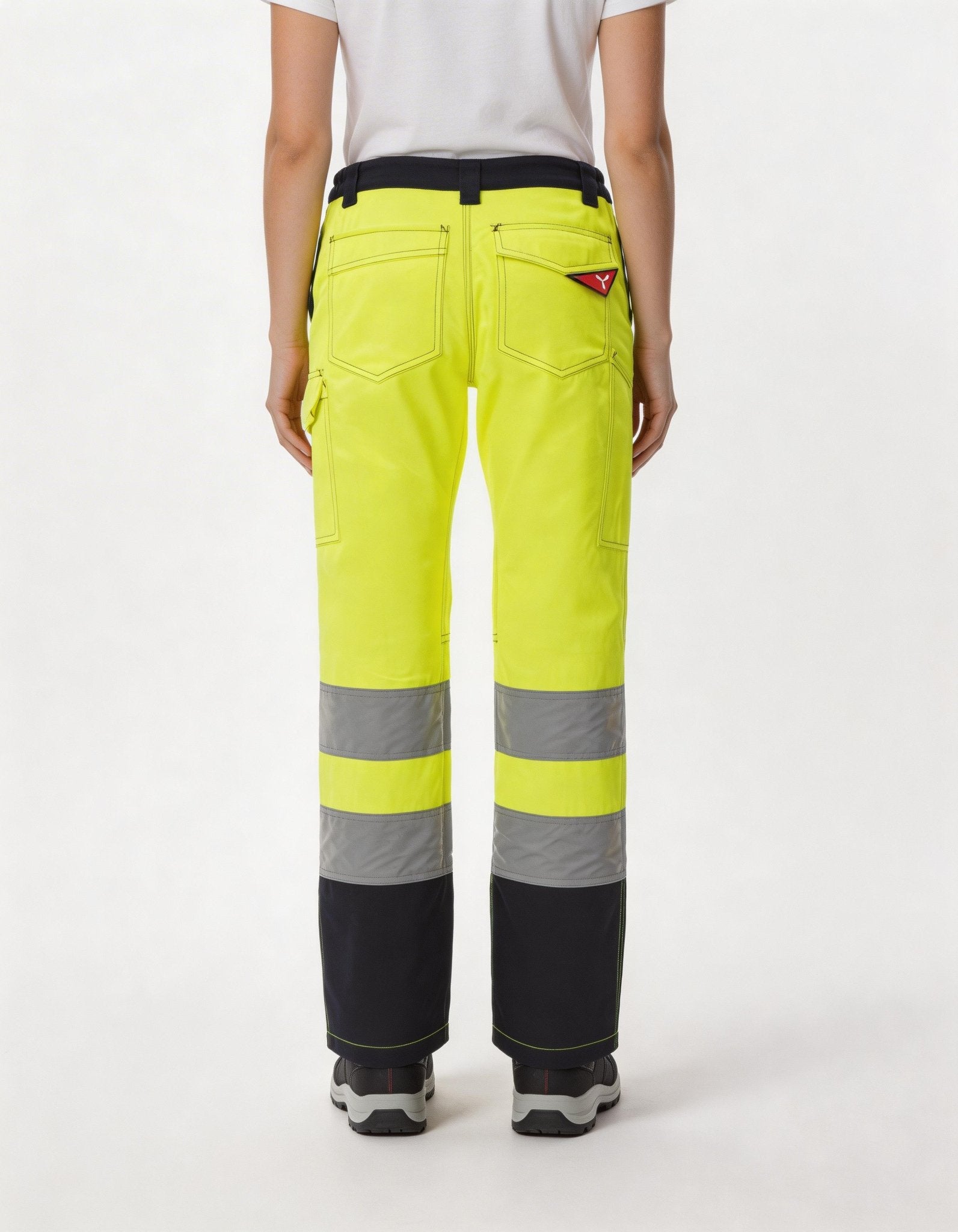 Damen Warnschutzhose Arbeitshose Orange / Gelb Charter