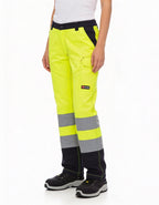Damen Warnschutzhose Arbeitshose Orange / Gelb Charter