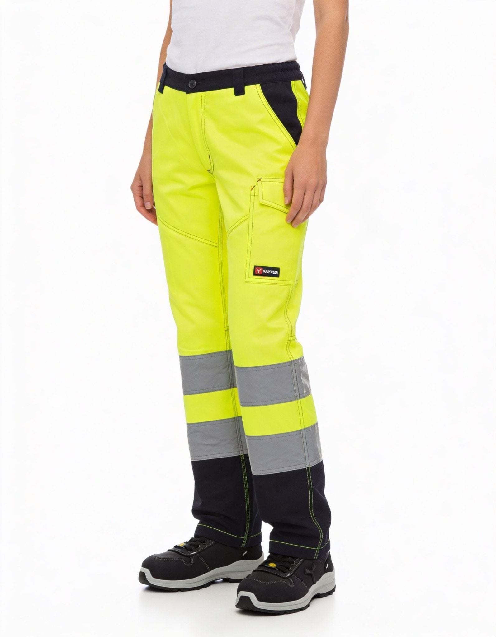 Damen Warnschutzhose Arbeitshose Orange / Gelb Charter