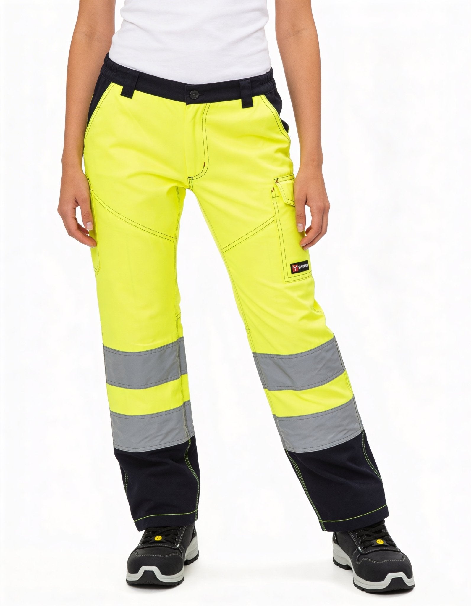 Damen Warnschutzhose Arbeitshose Orange / Gelb Charter