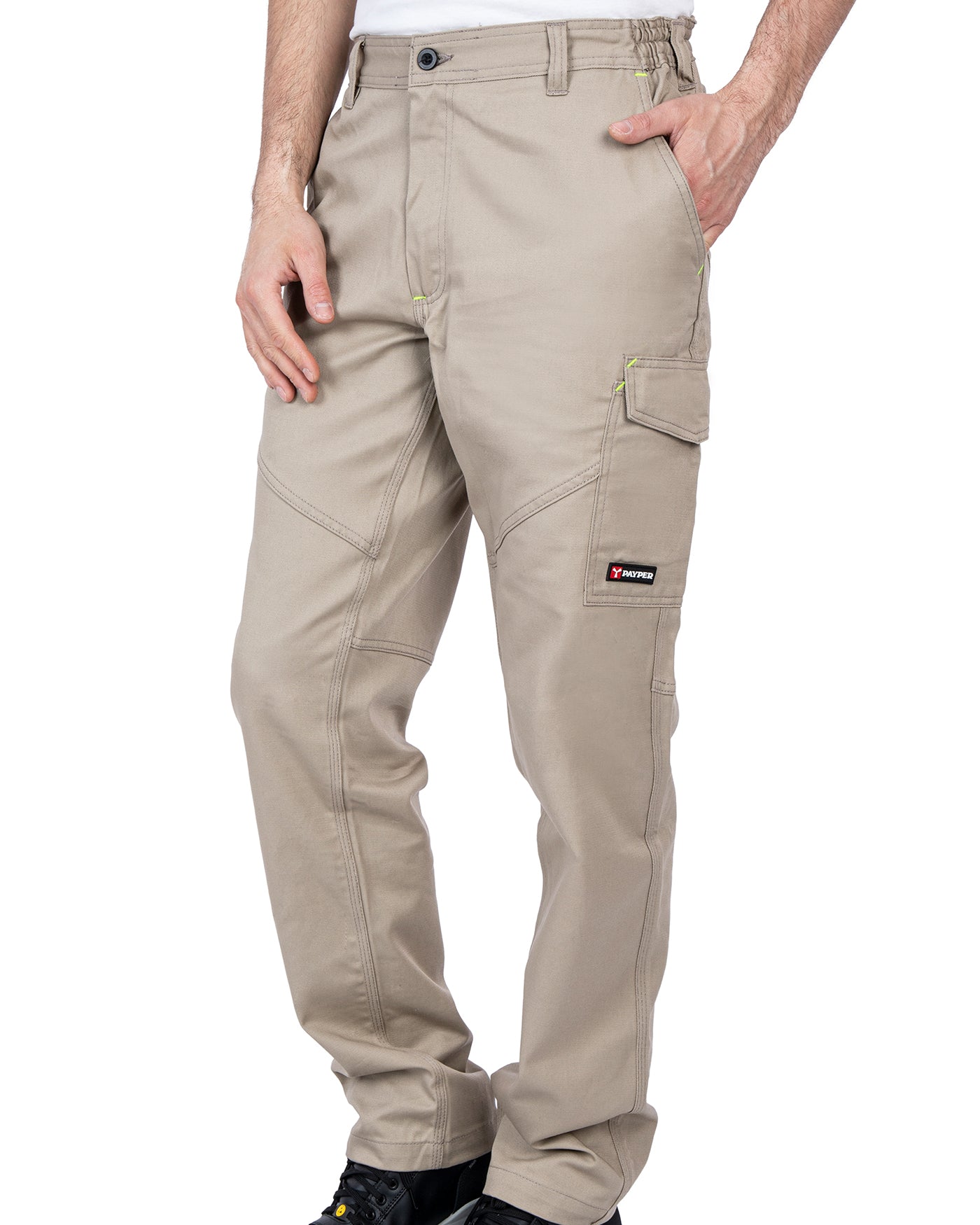 Herren Arbeitshose lang aus Baumwolle mit praktischen Taschen Worker