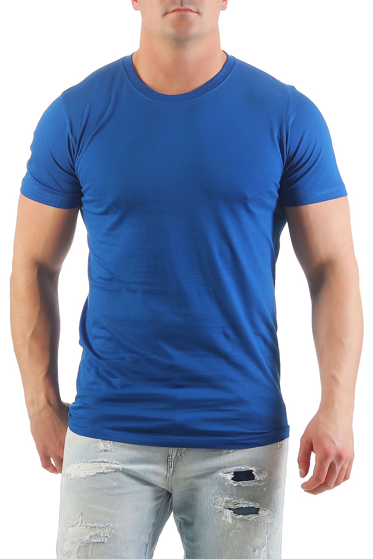 Herren Basic T-Shirt Rundhals Sunset