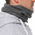 praktischer Unisex Schlauch-Schal aus Polyester in Anthrazit