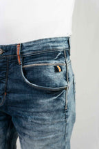 Herren kurze Jeans Hose Bermuda, Haka