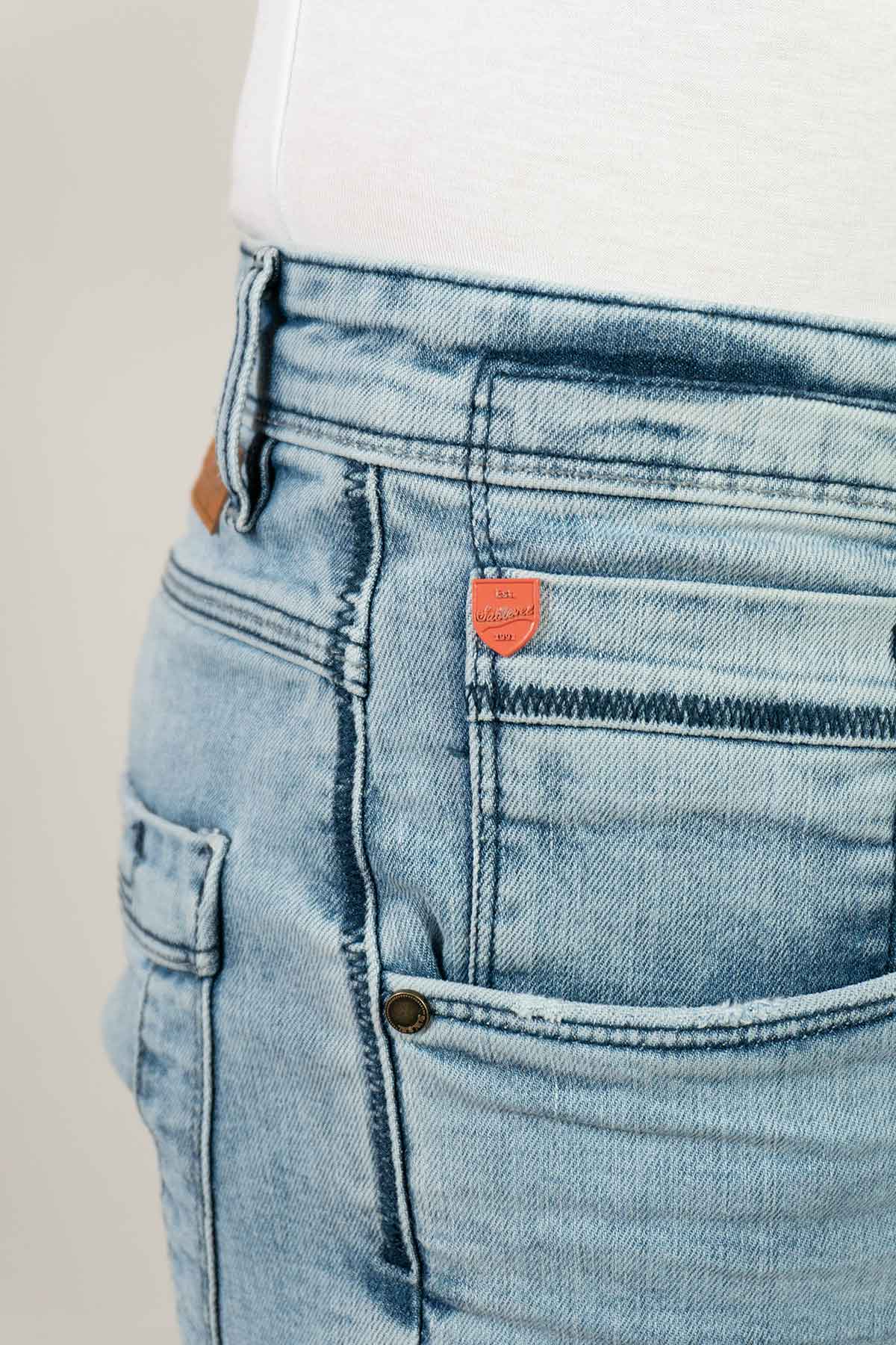 Herren kurze Jeans Hose Bermuda, Haka