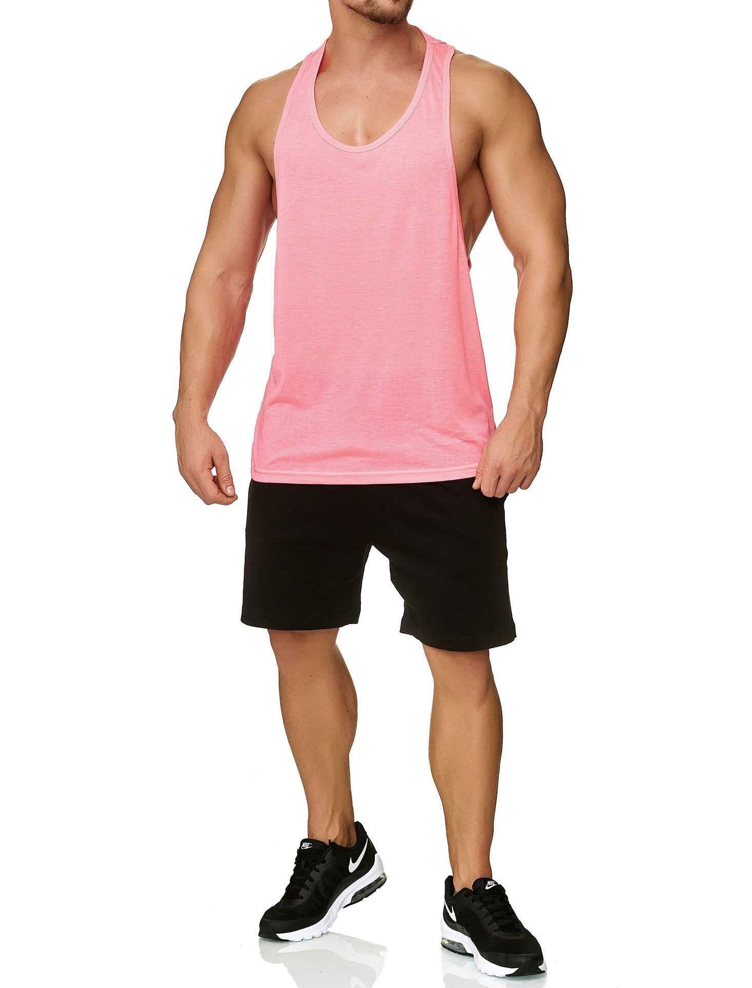 Muscle Shirt Herren Tank Top Pink
