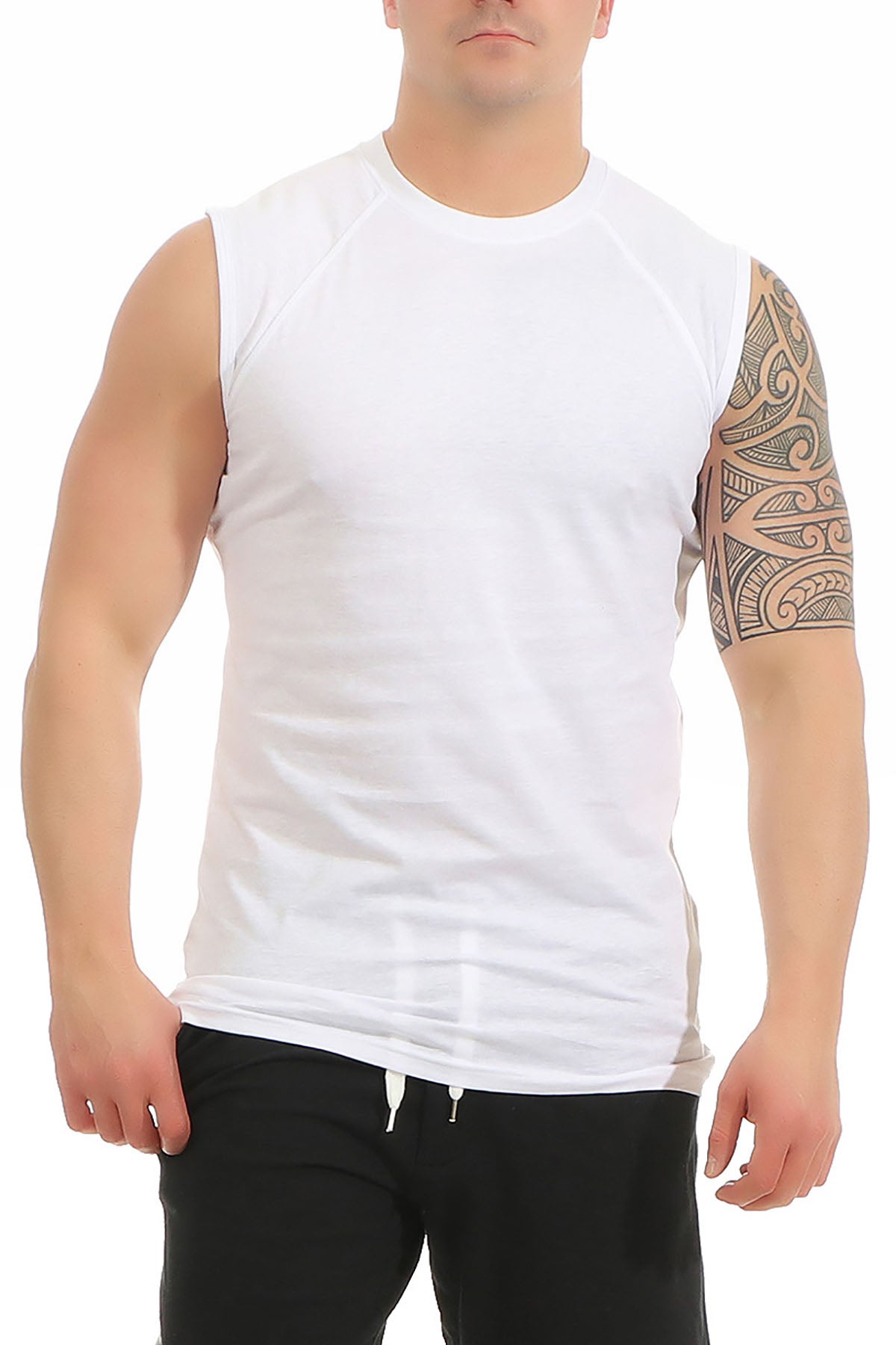 Herren Basic Tank Top in Weiß