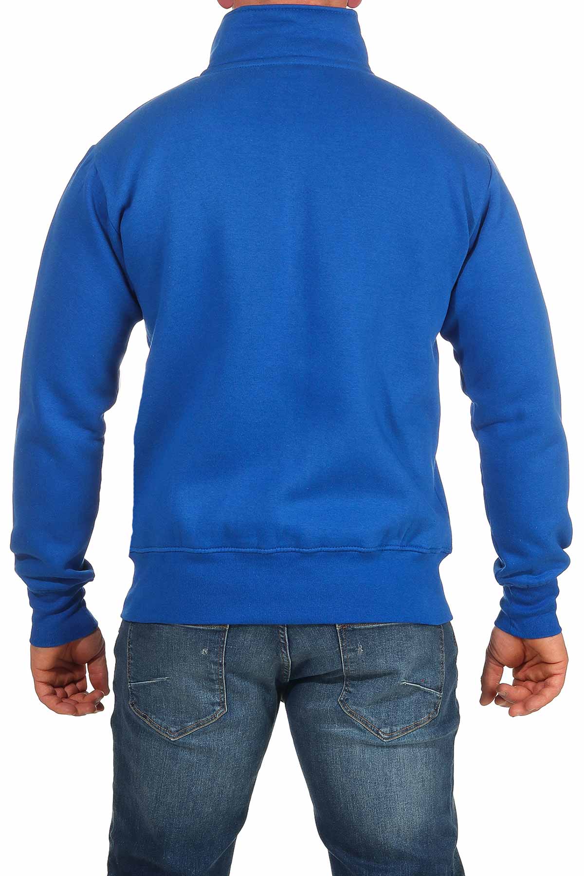 Herren Zipper für das ganze Jahr mit Stehkragen in Blau